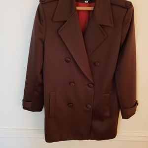 E.R. Gerard Brown Satin-look Size 10 Jacket.